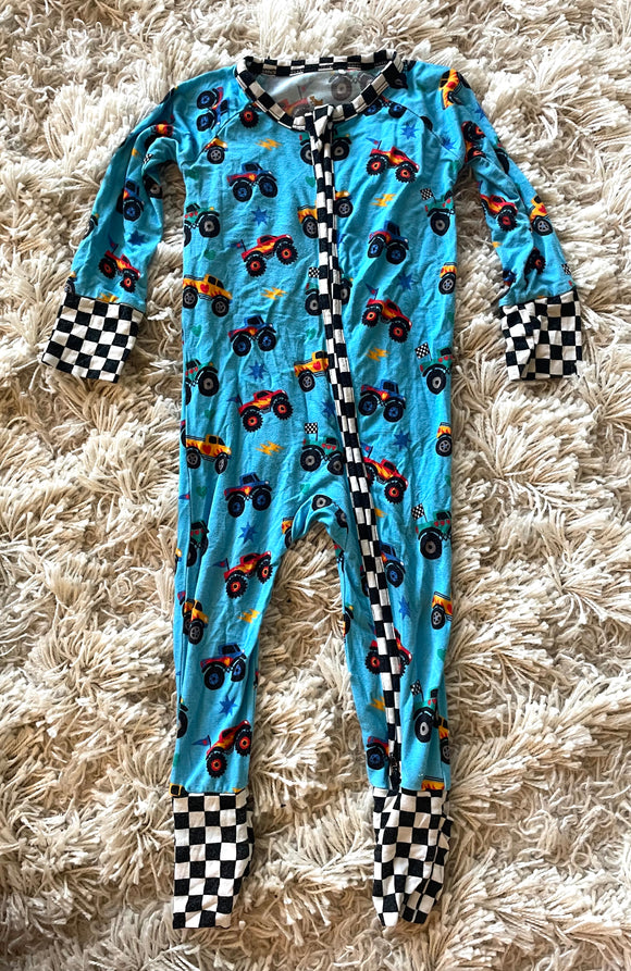 Kiki & Lulu Bamboo Monster Truck Sleeper - 6/12M
