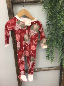 Cocoa & candy cane sleeper-3/6m
