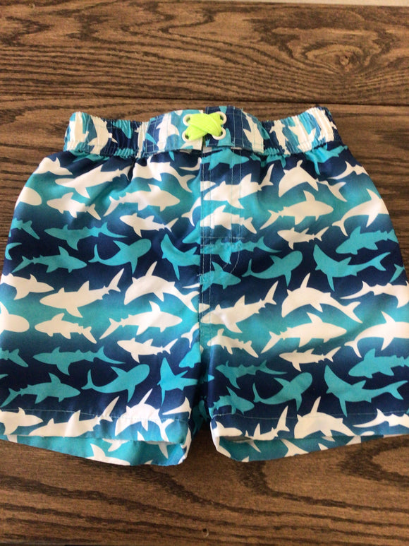 Shark swim trunks-18M