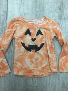 Tiedye jack-o’-lantern long sleeve-4T