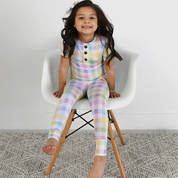 Winnie Pastel Plaid Set