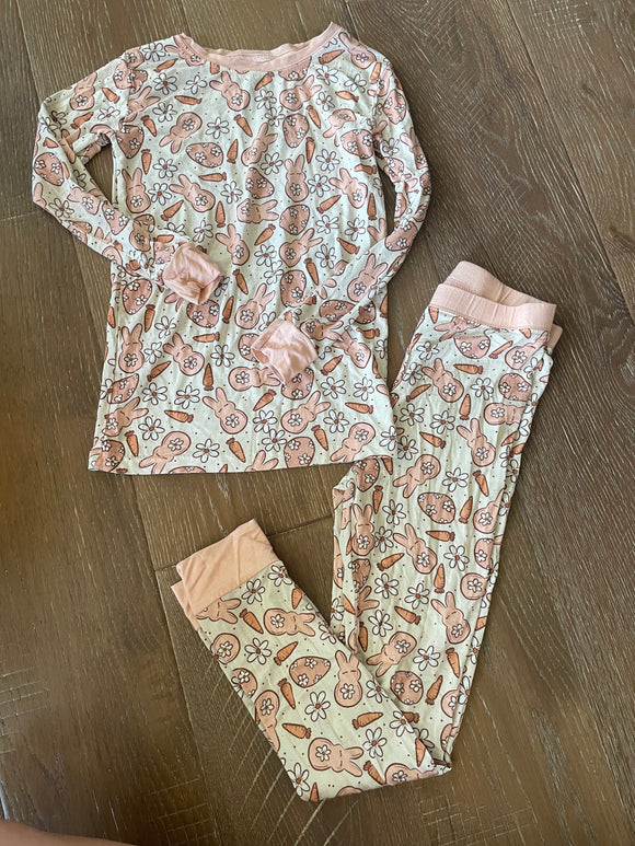 Pink Bunnies Dream Big Little Co Bamboo Set - 6/7