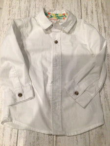 Cat & Jack white button up-2T