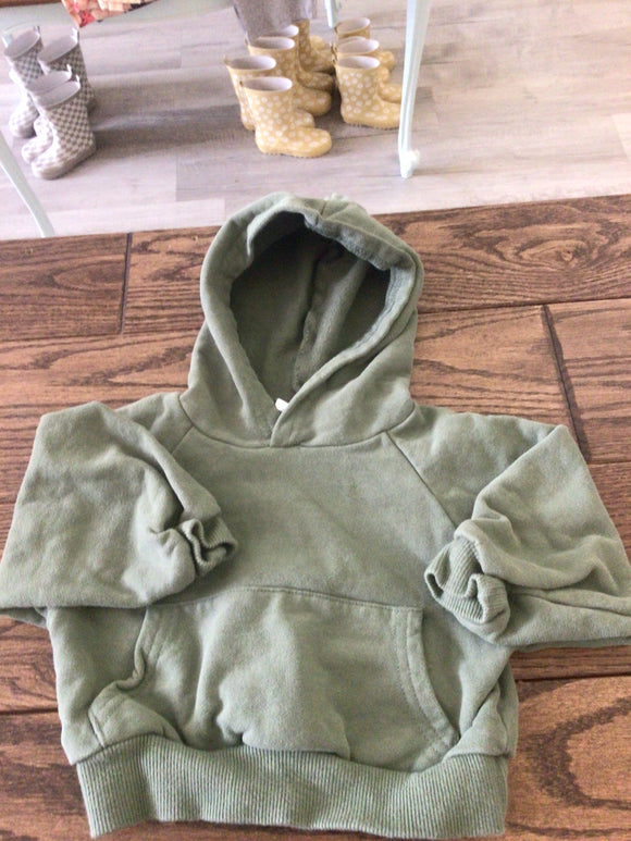 Little one shop green hoodie- 3/6m