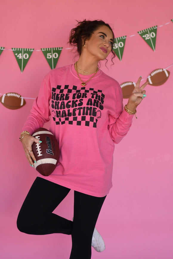 Here for halftime ls tee