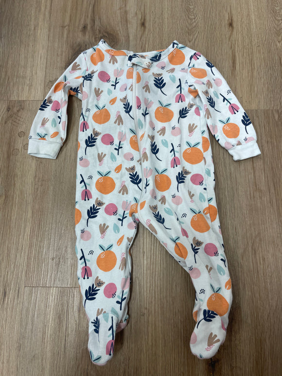 Orange/Flower Sleeper- 9M