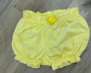 baby gap yellow stripe shorts 18-24