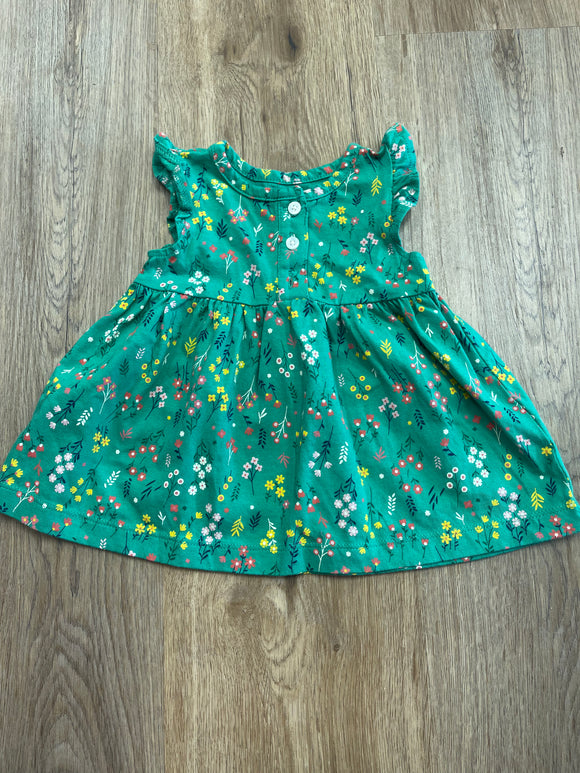 Green floral dress 3M