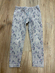 Grey unicorn legging 4T