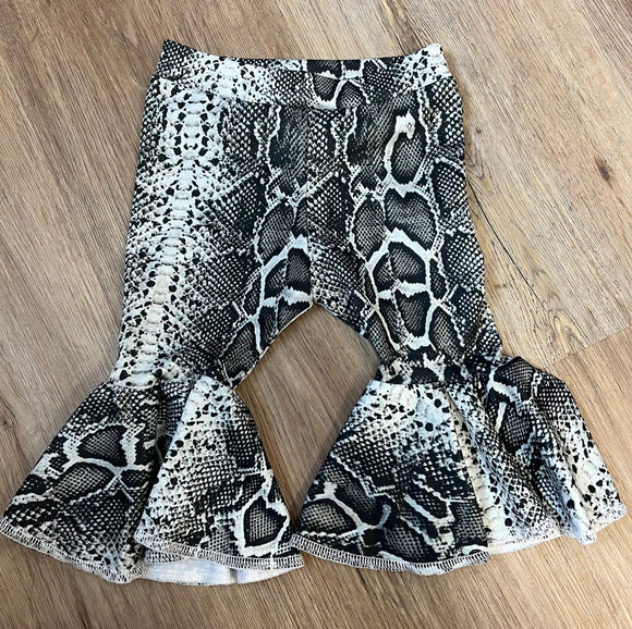 snakeskin bell bottom pants 6 month