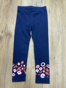 Navy flower legging 3T