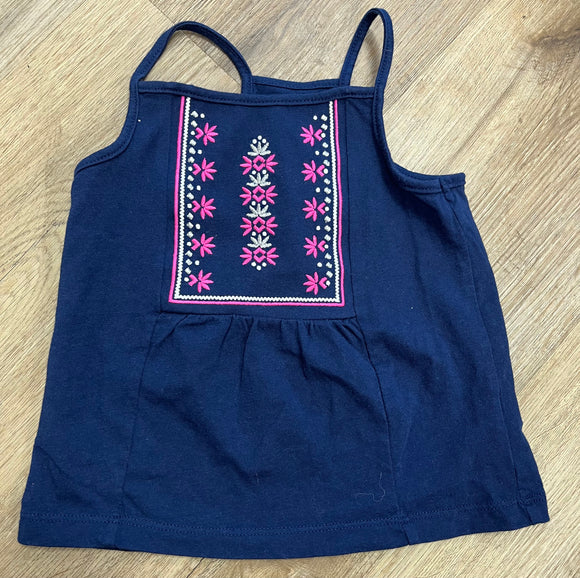 navy tank with embroidery carters 18month