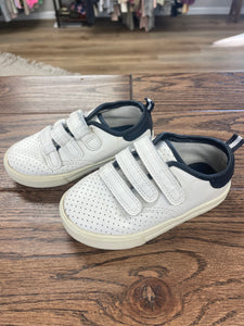 White & Navy Sneakers - 7