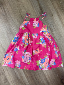 Hot pink floral dress- 4