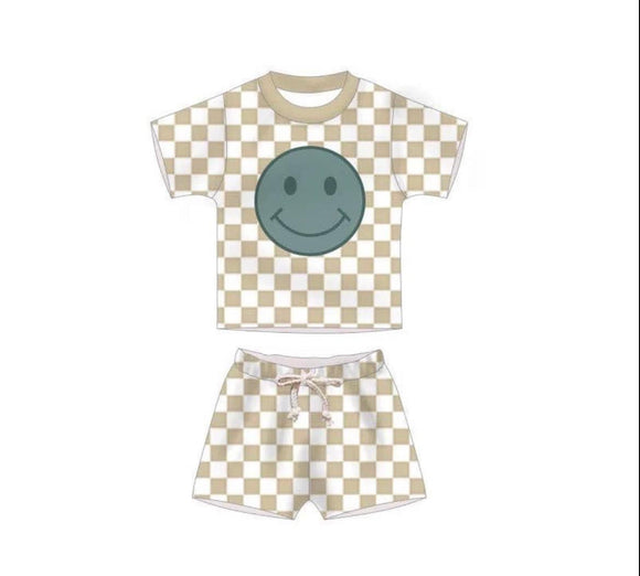 Checkered Smiley 2PC Set