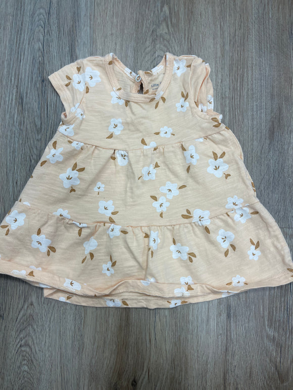 Peach floral dress- 3M