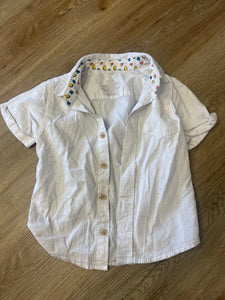 White button up- 3T