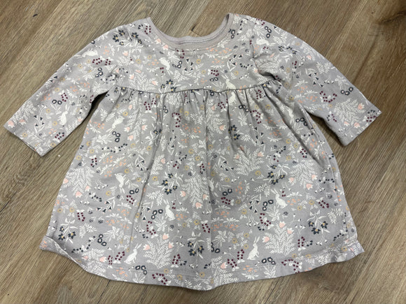 Bunny floral dress- 3/6M