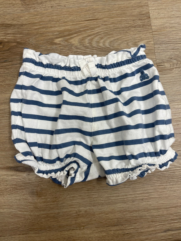 Blue & white stripe- 6/12