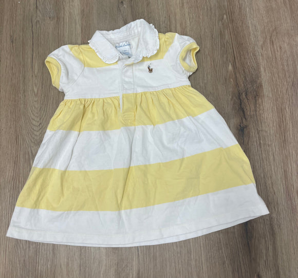 Yellow & White Dress - 9M