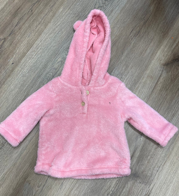 Pink gold button pull over- 6M